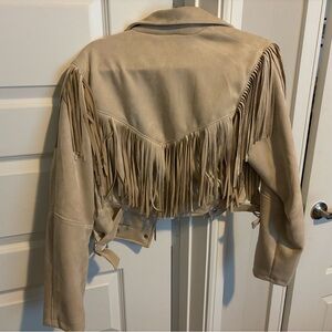 Light Brown Jacket with Fringe